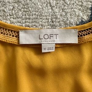 Loft Mustard Dress Top